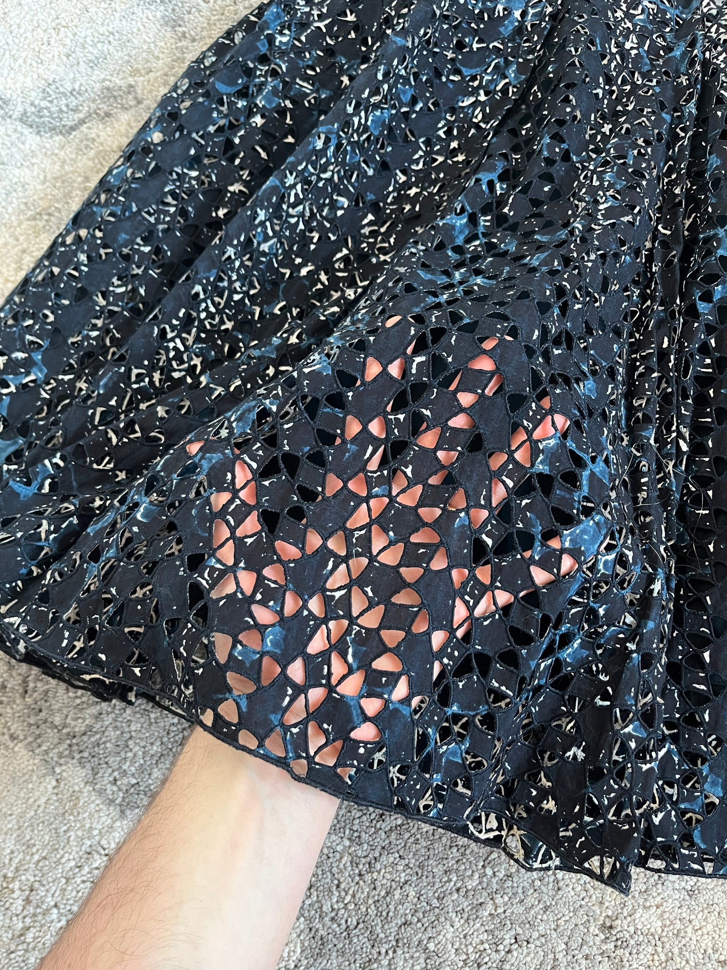 Miu Miu SS2001 perfored skirt