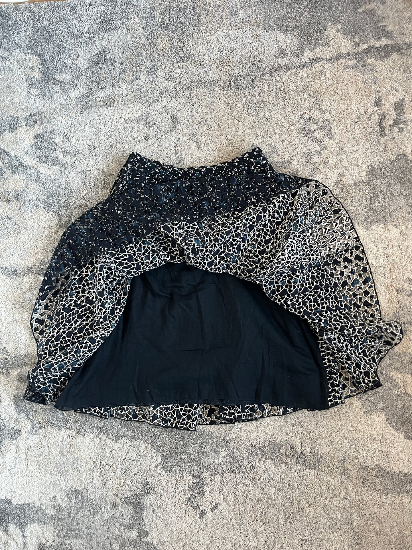 Miu Miu SS2001 perfored skirt