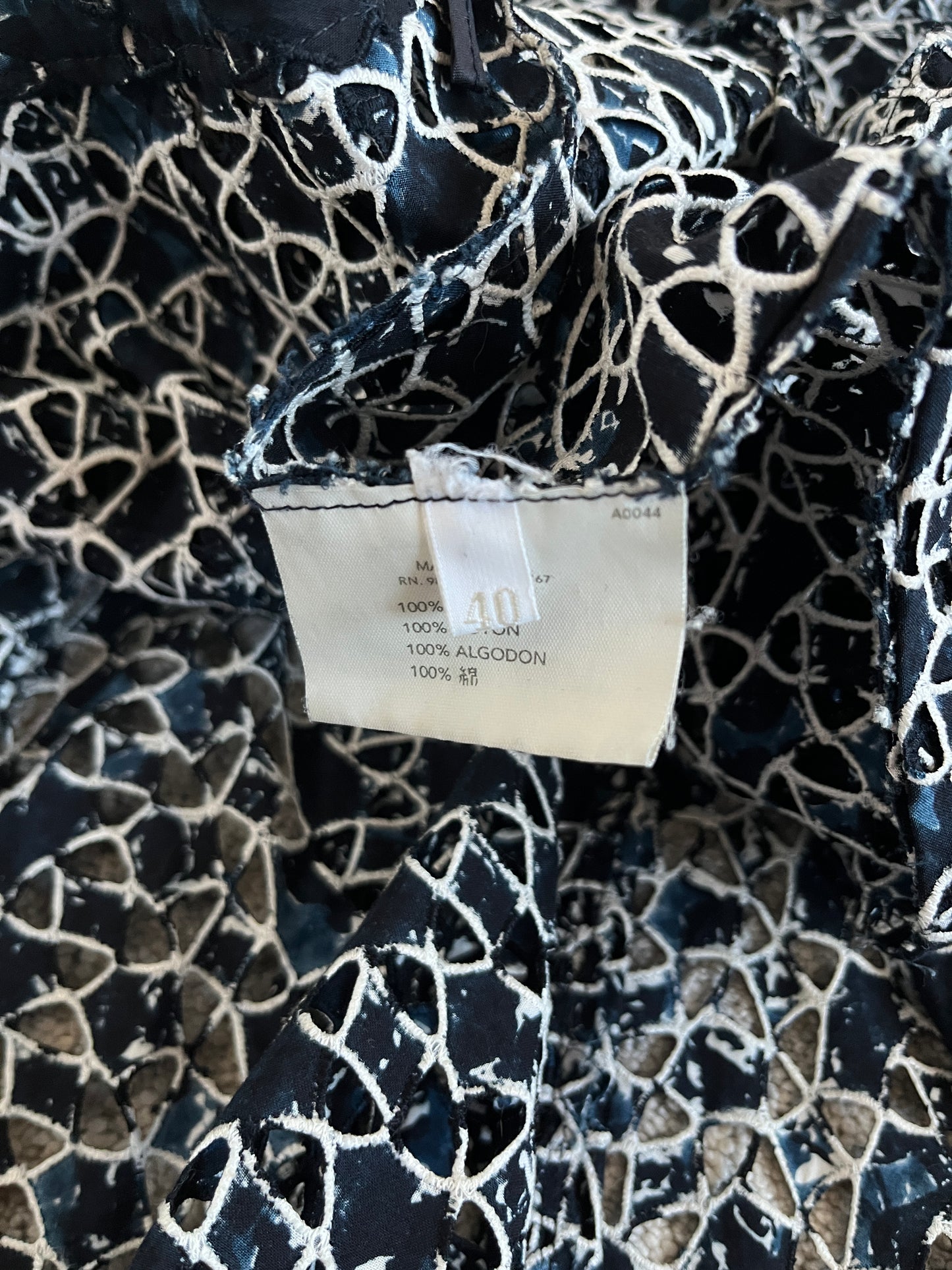 Miu Miu SS2001 perfored skirt
