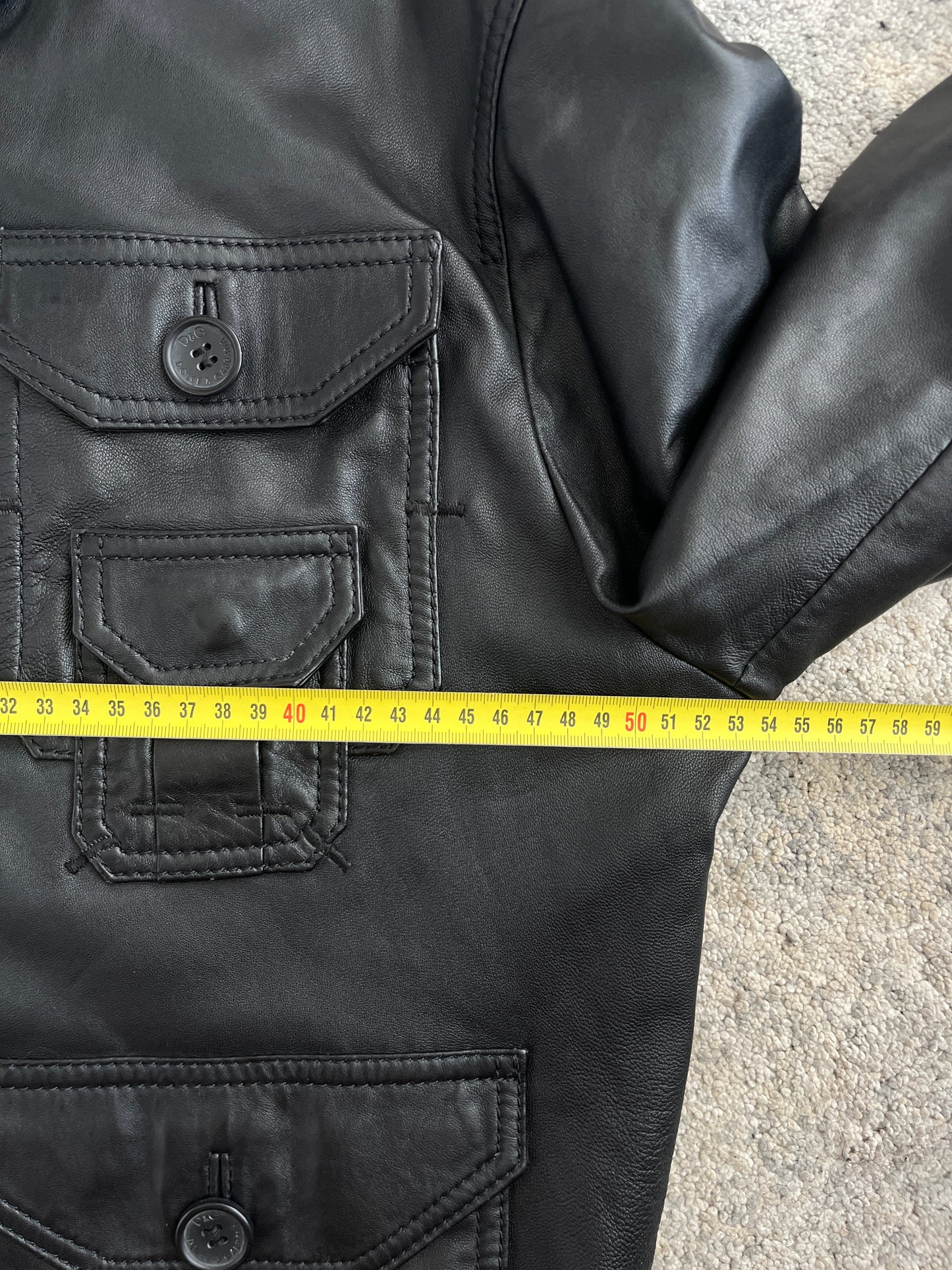 D&G 2000's multipockets leather jacket