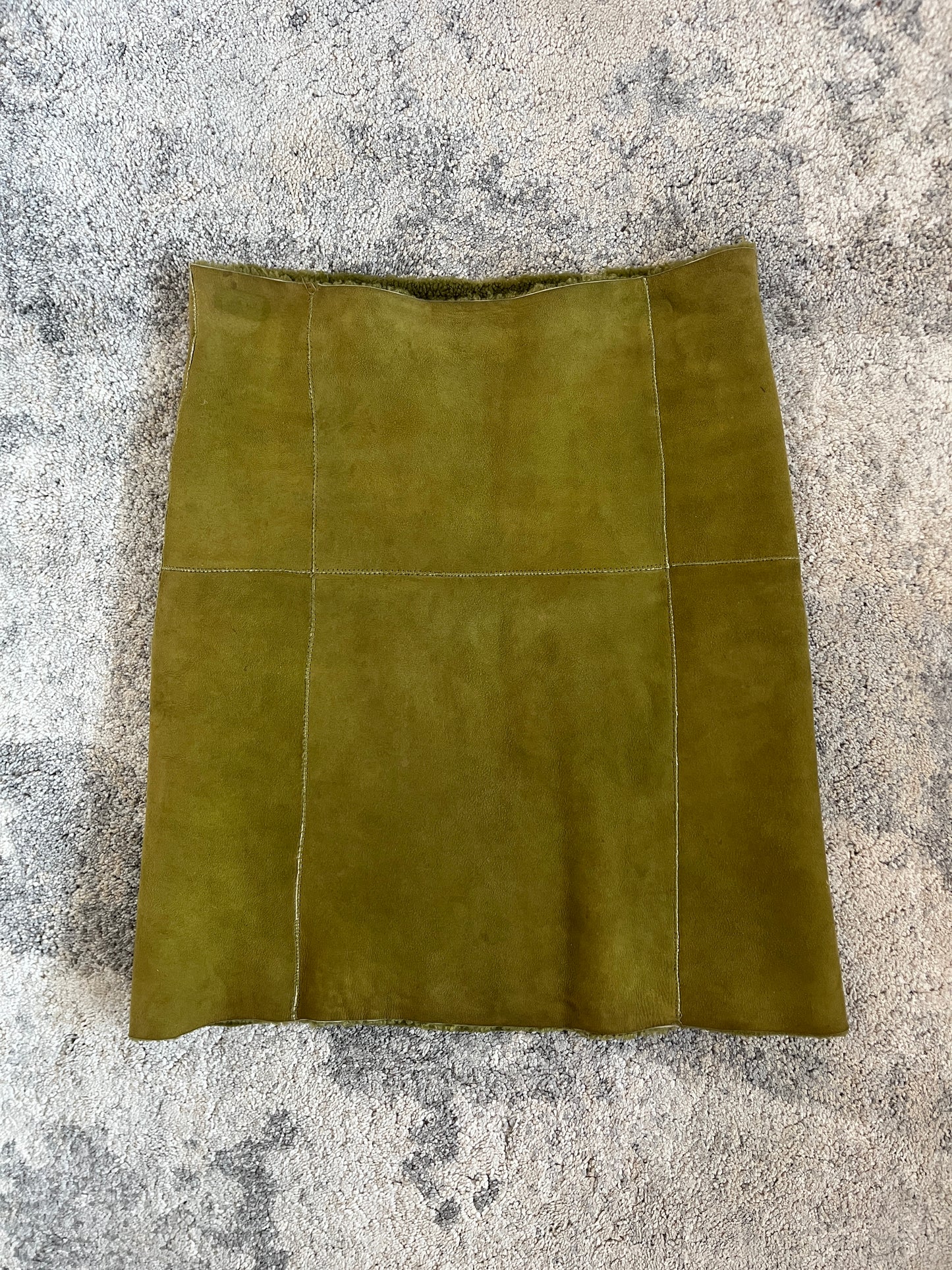 Miu Miu FW1999 shearling skirt