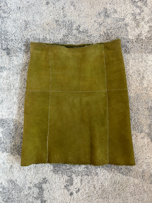 Miu Miu FW1999 shearling skirt