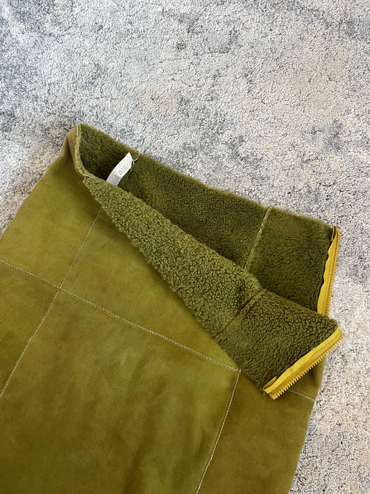 Miu Miu FW1999 shearling skirt