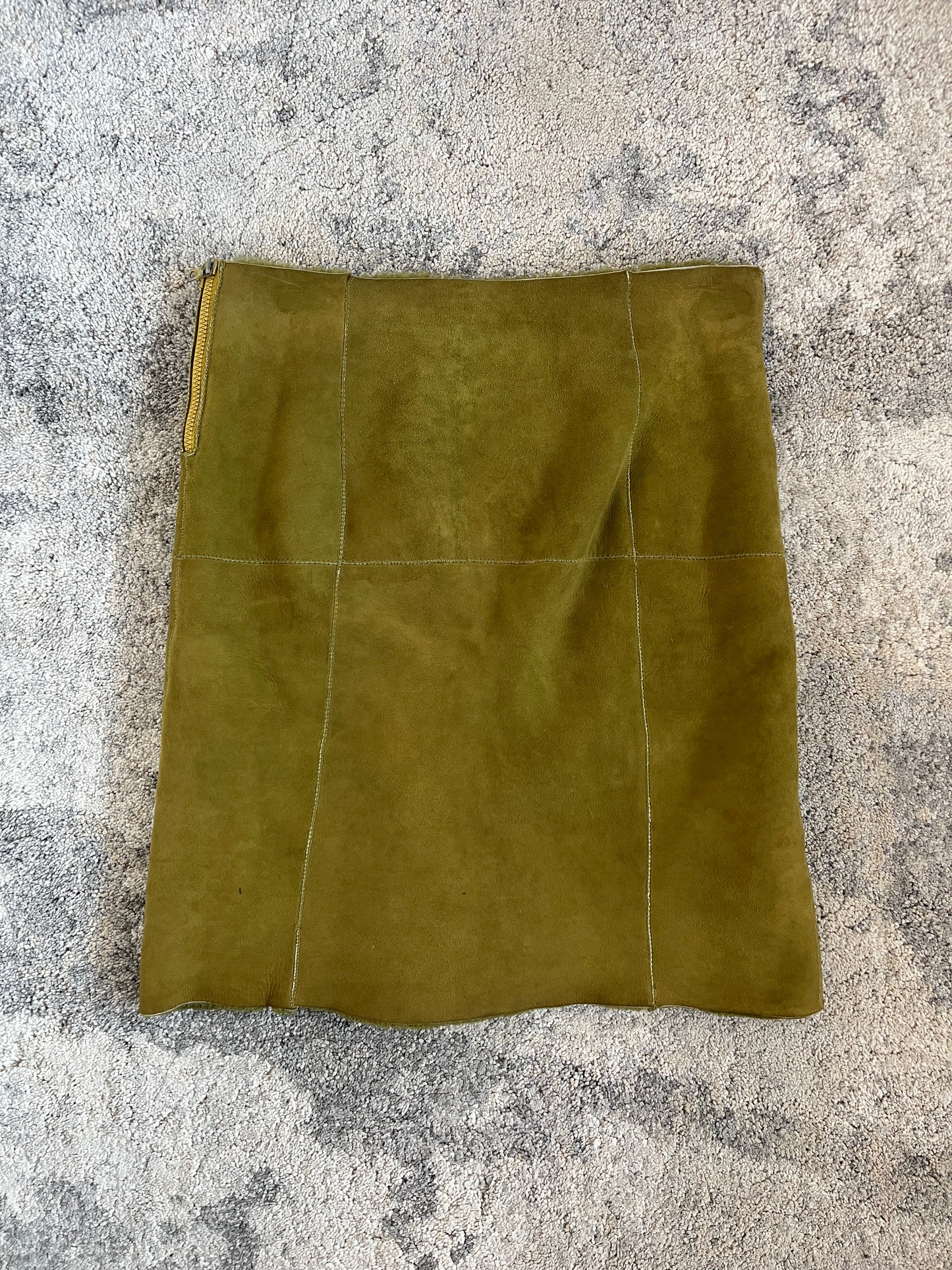 Miu Miu FW1999 shearling skirt
