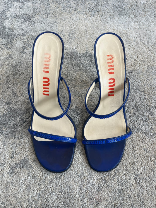 Miu Miu SS2000 sequins heels