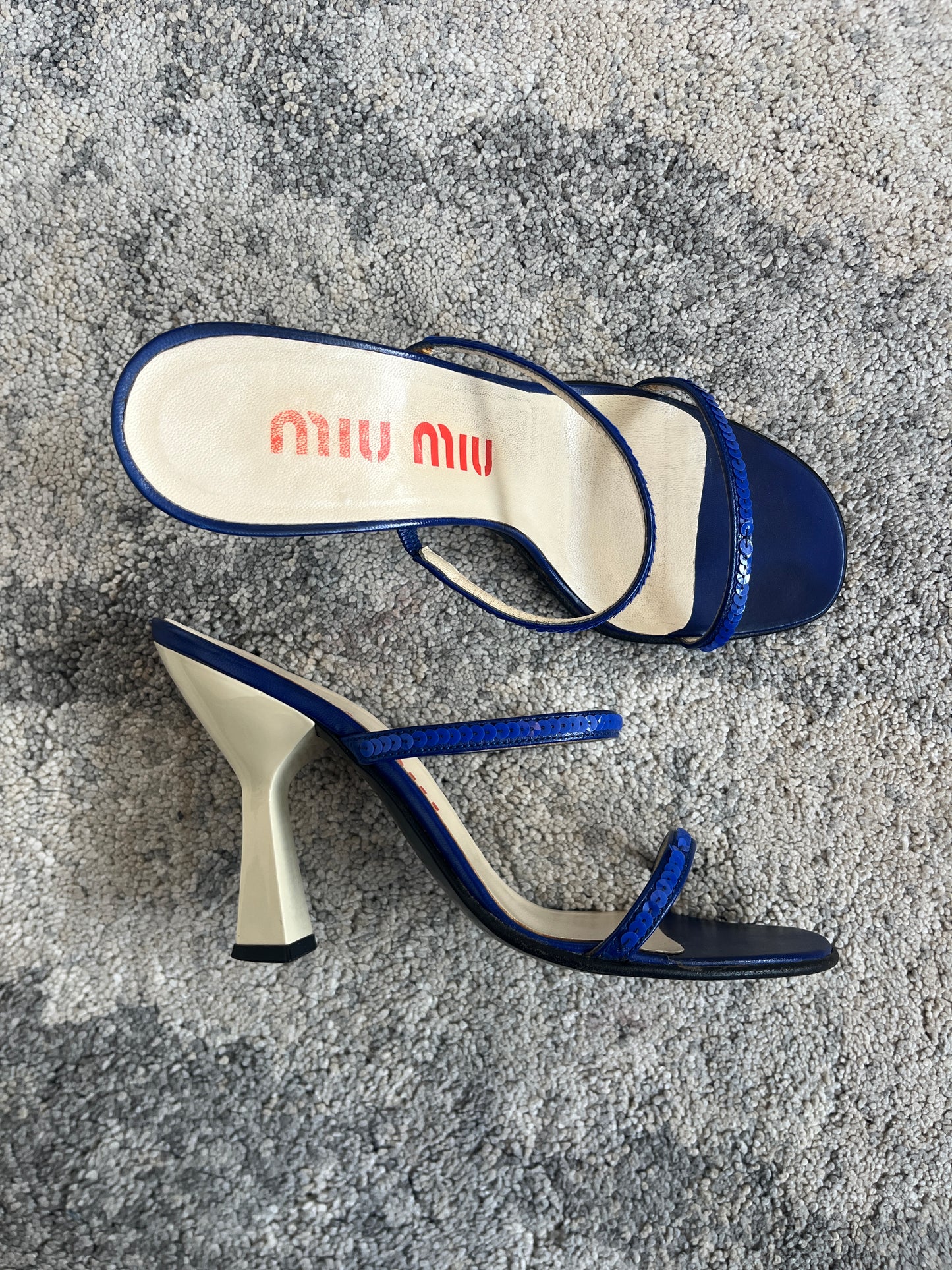 Miu Miu SS2000 sequins heels