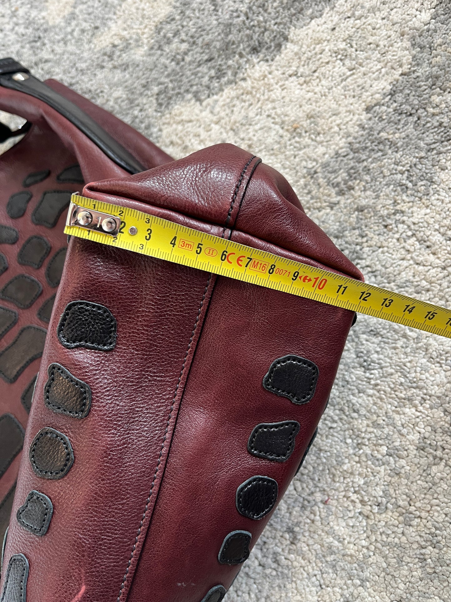 Prada 2010's leather scales patch bag
