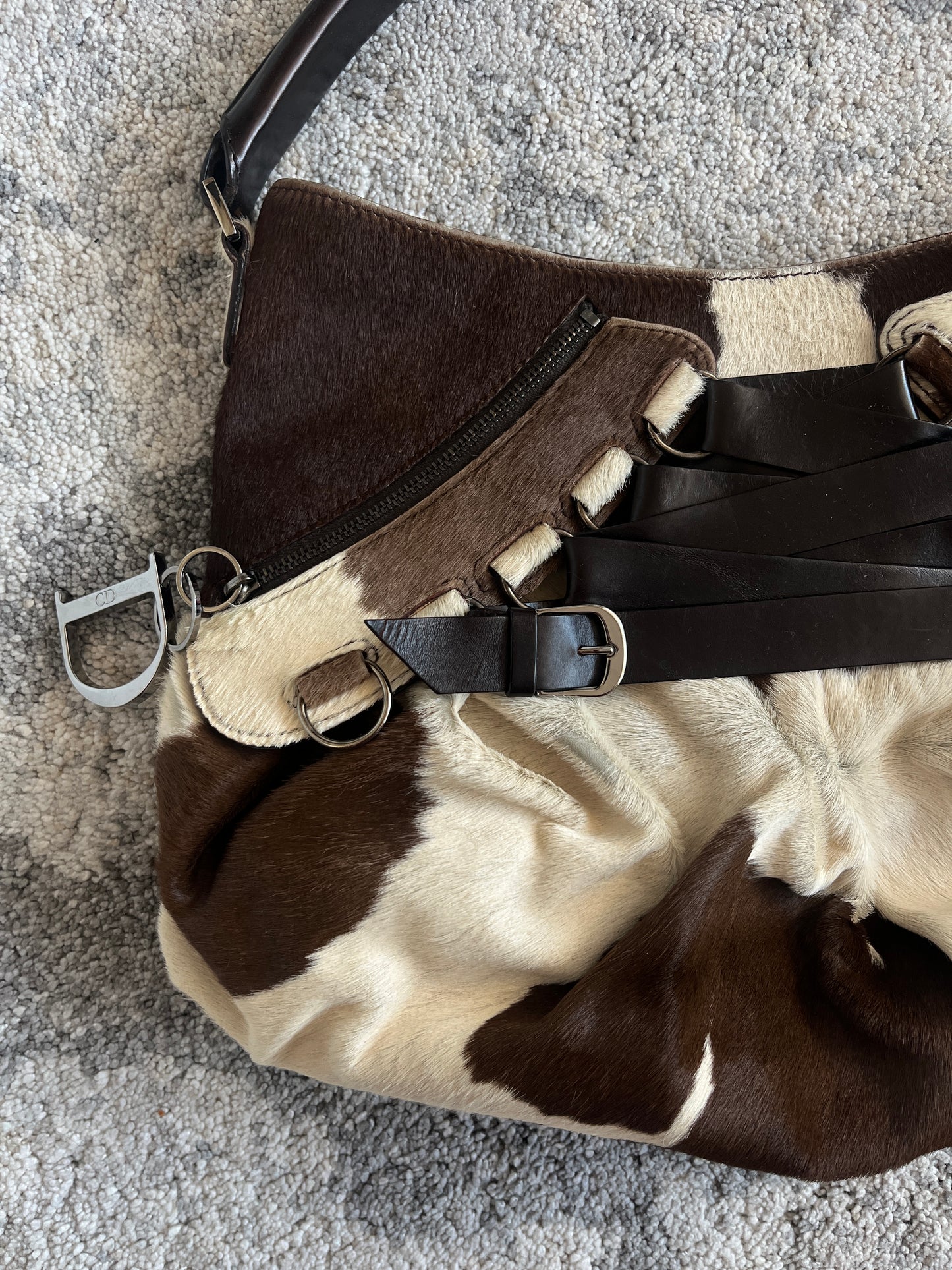 Dior 2000's corset ballet pony hair bag