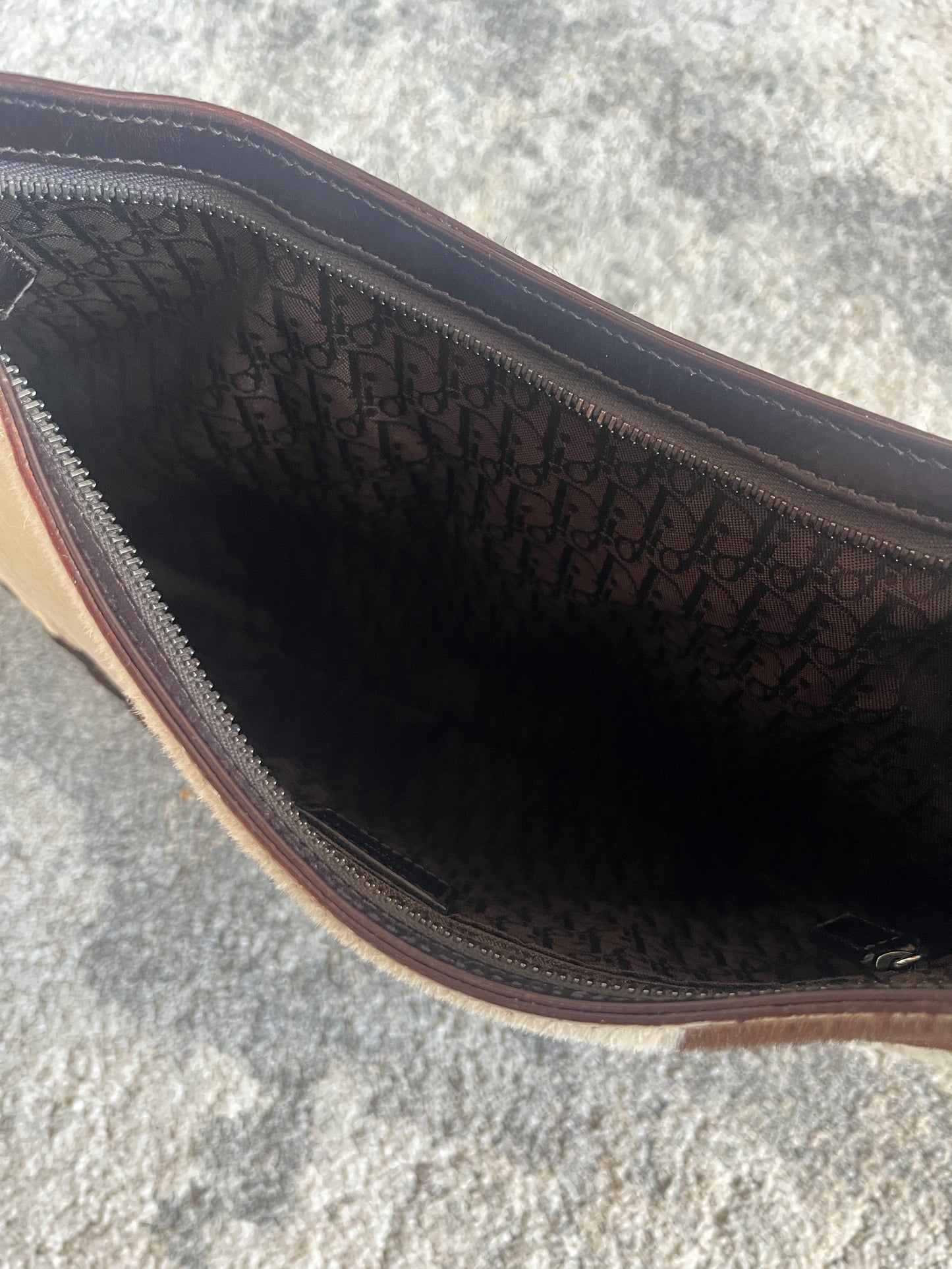 Dior 2000's corset ballet pony hair bag