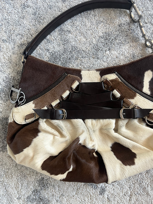 Dior 2000's corset ballet pony hair bag