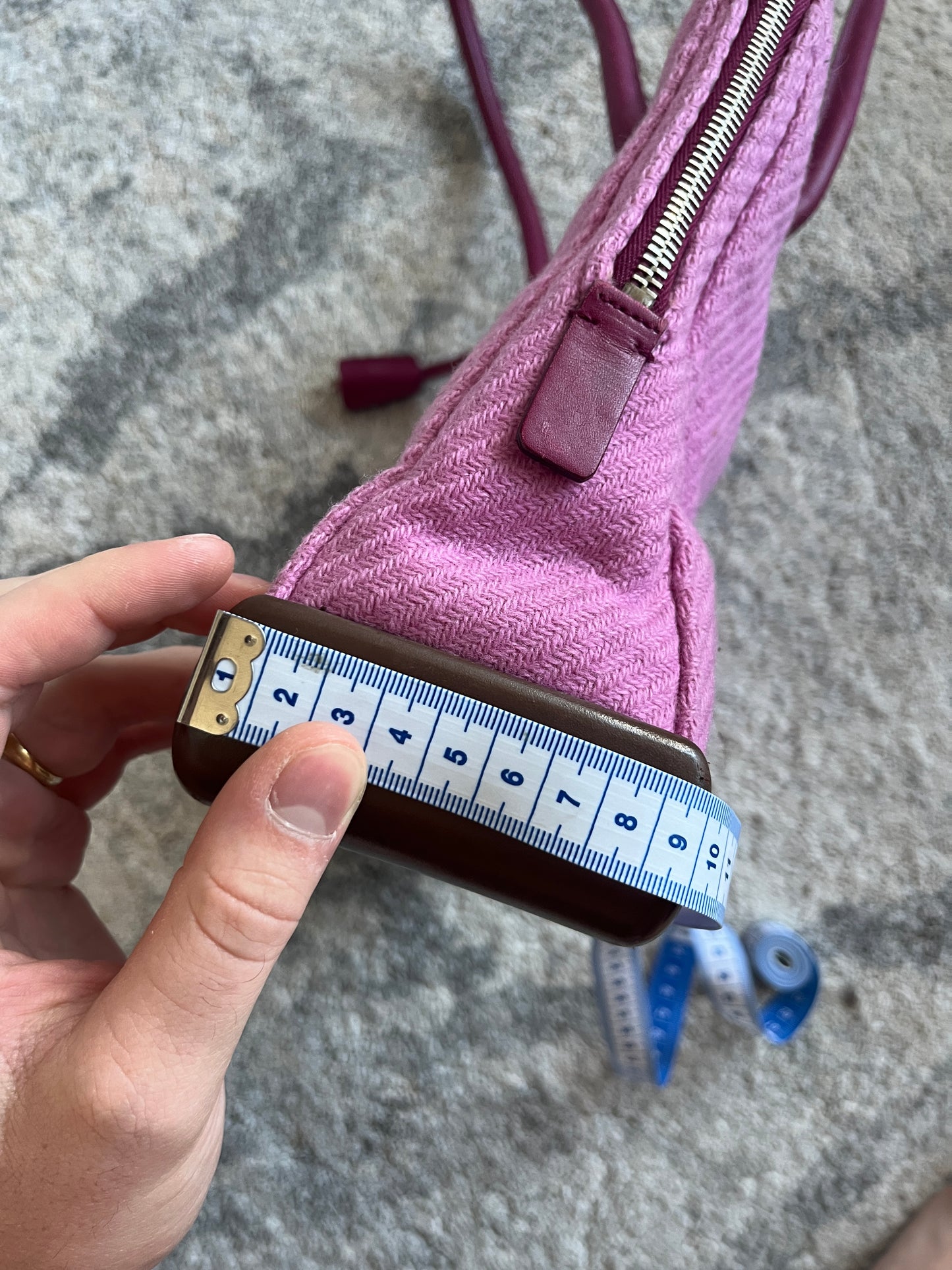 Prada FW1999 wool pink handbag