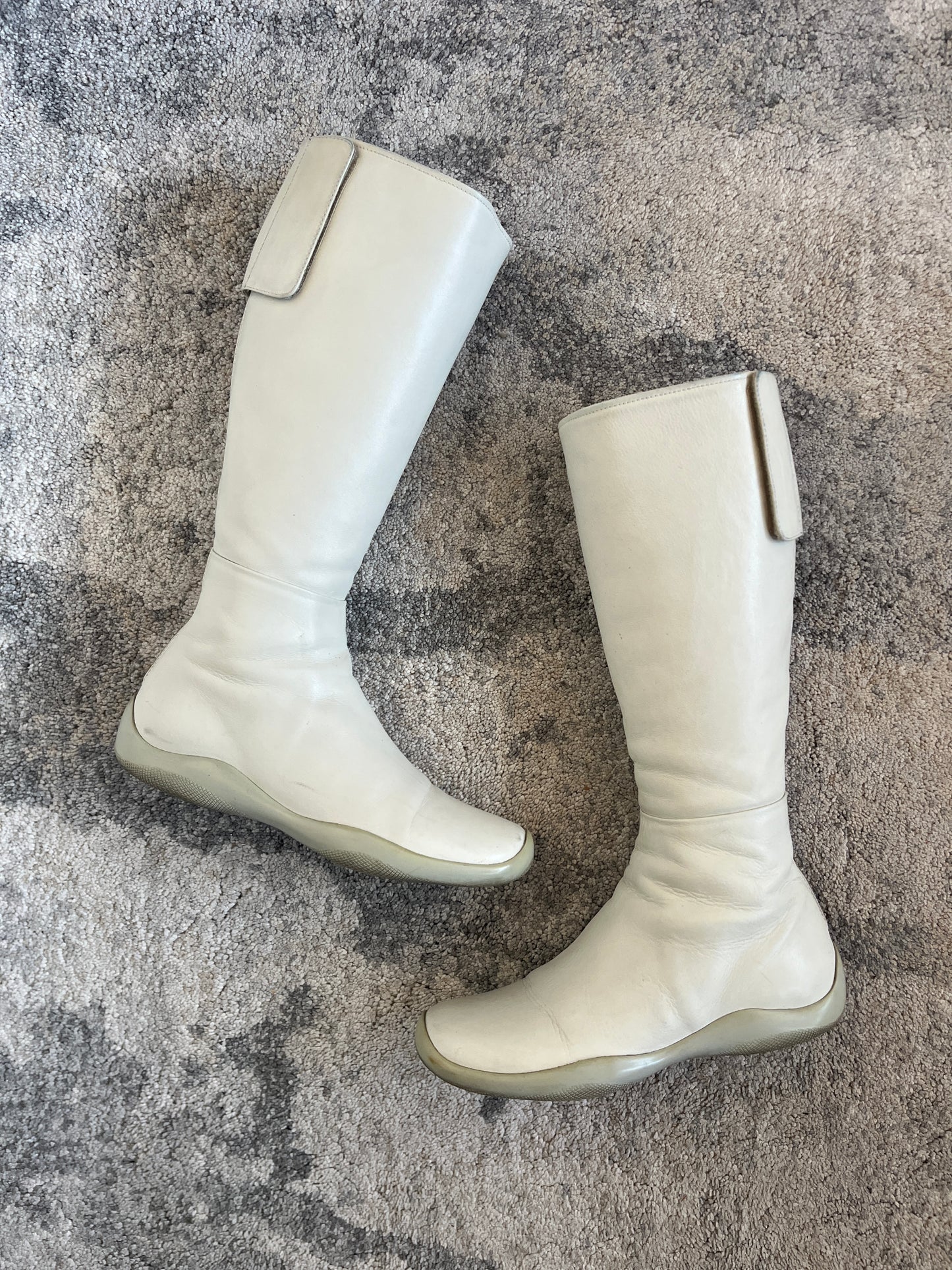 Prada SS1999 runway vibram leather boots