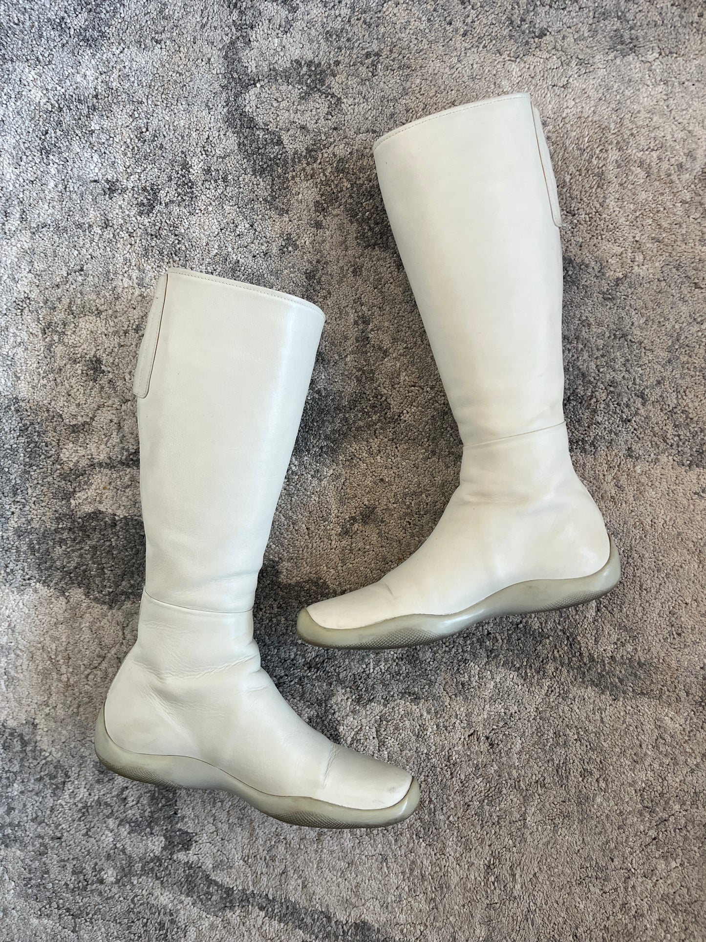 Prada SS1999 runway vibram leather boots