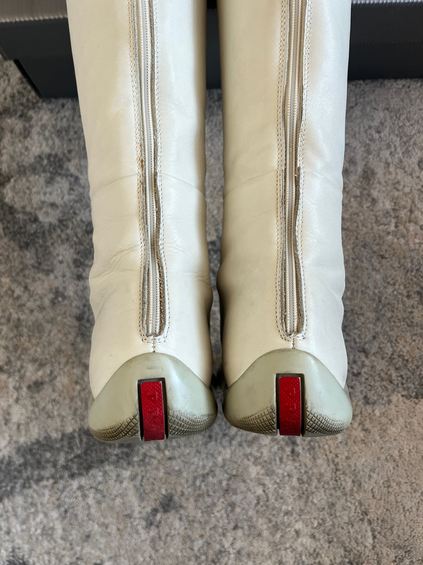 Prada SS1999 runway vibram leather boots