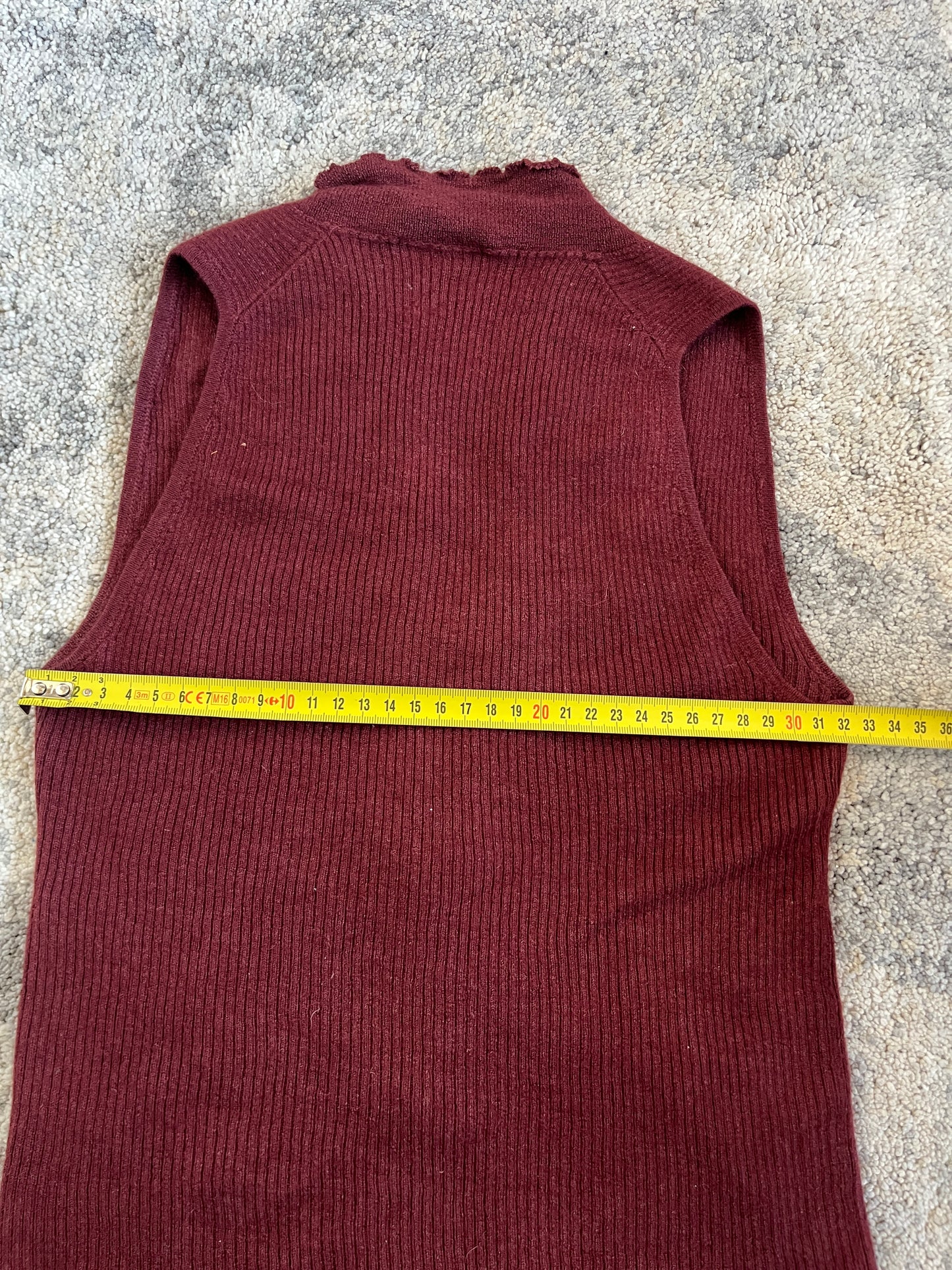 Prada FW1999 middle zip cachemir top