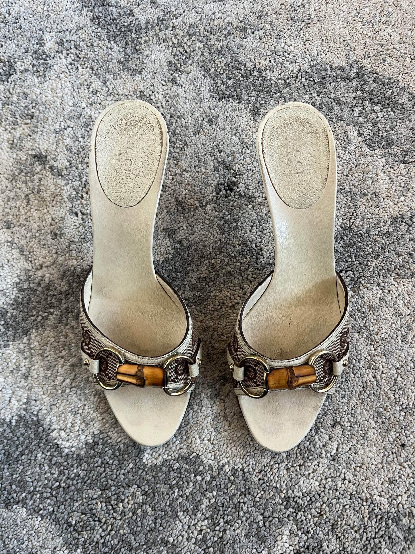 Gucci 2000's bamboo heels mules by Tom Ford