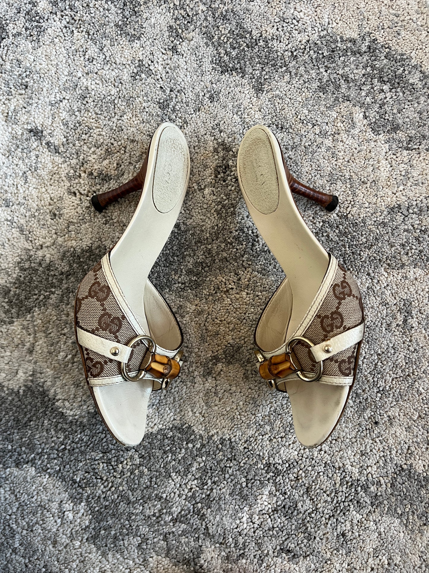 Gucci 2000's bamboo heels mules by Tom Ford