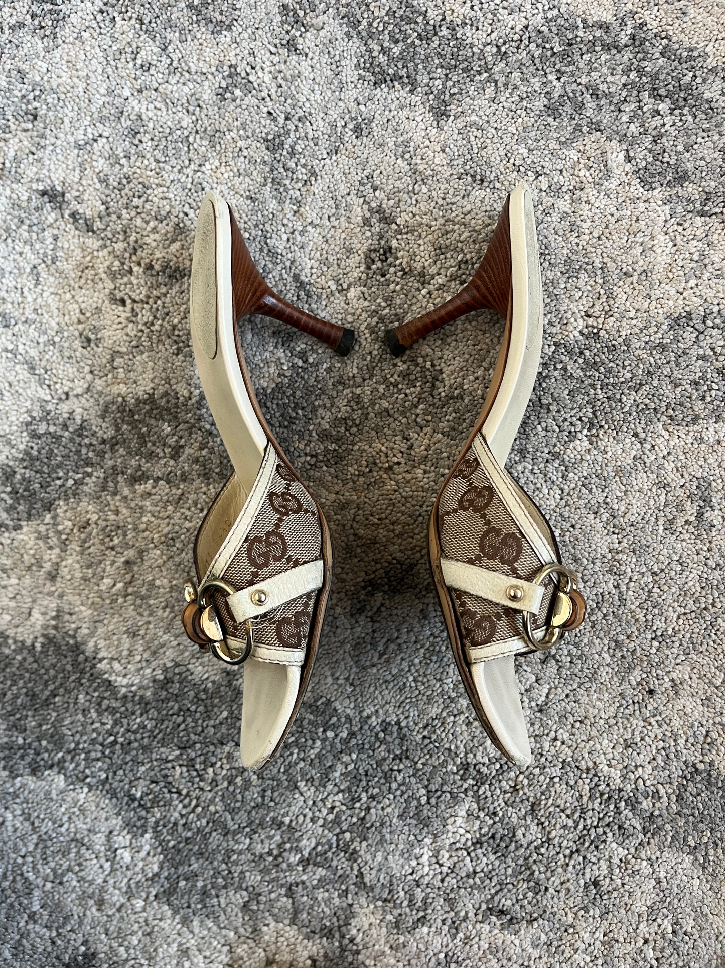 Gucci 2000's bamboo heels mules by Tom Ford