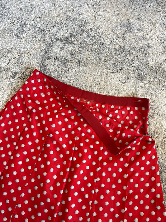 Prada 2000's silk pleated skirt