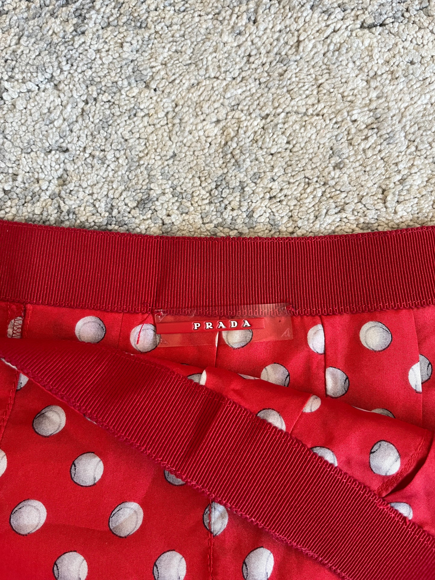 Prada 2000's silk pleated skirt