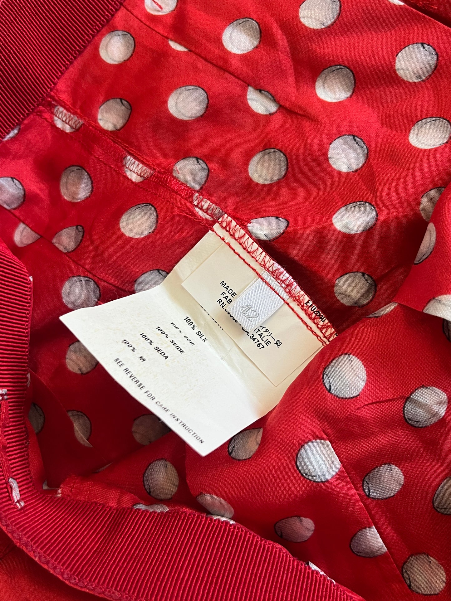 Prada 2000's silk pleated skirt