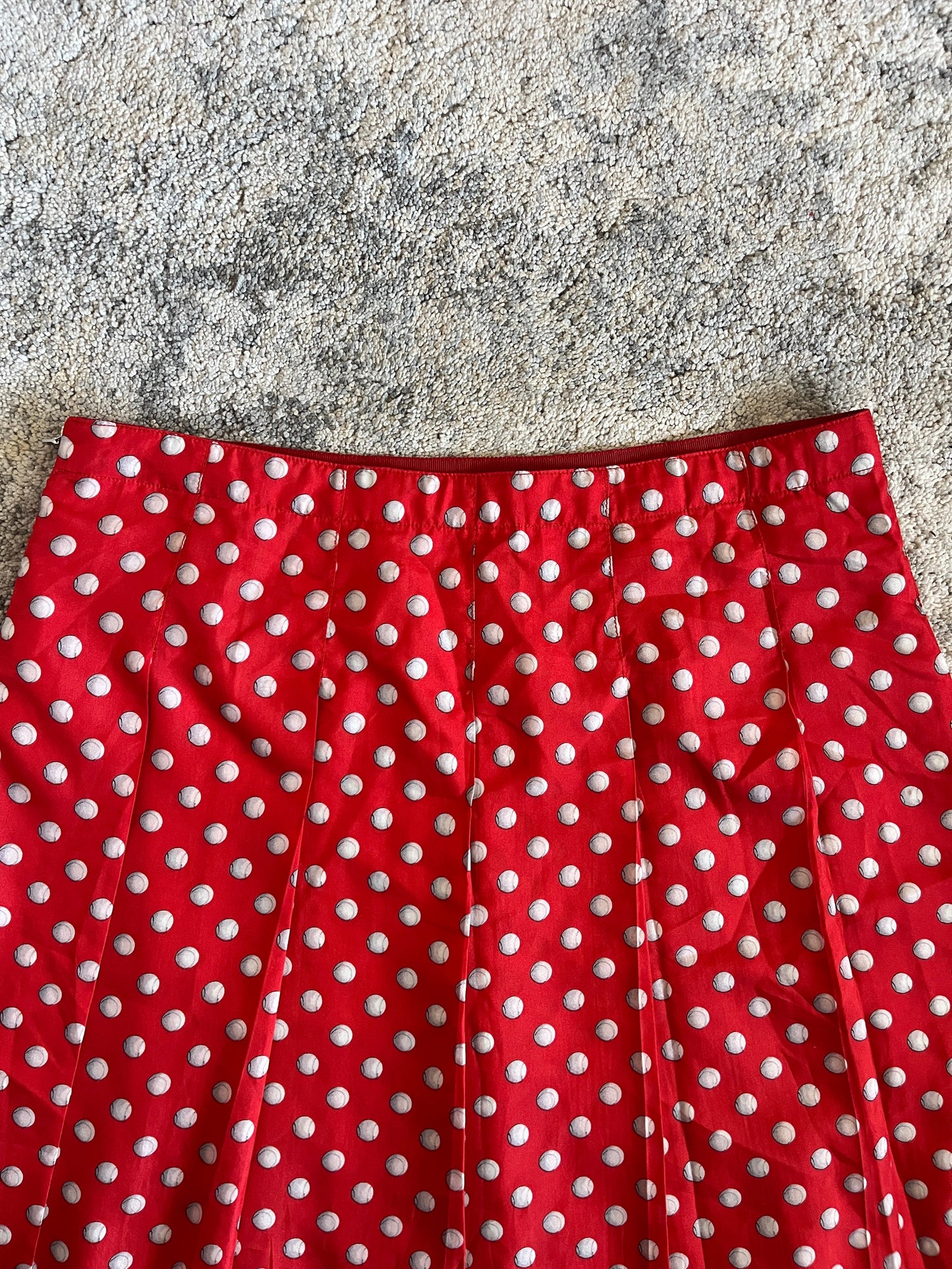 Prada 2000's silk pleated skirt