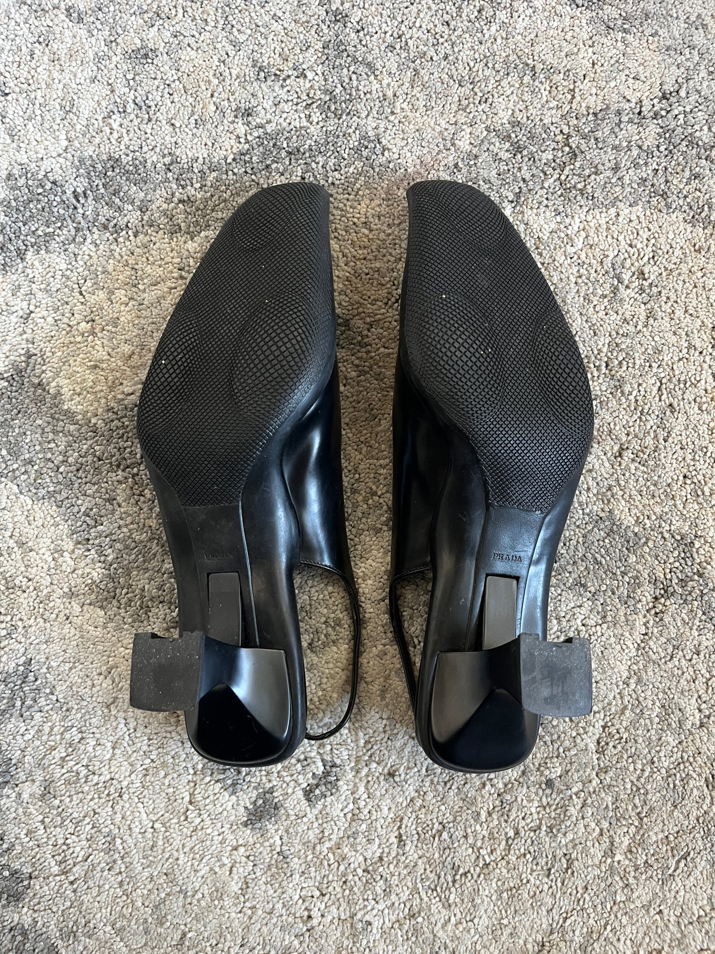 Prada FW1999 leather slingbacks heels