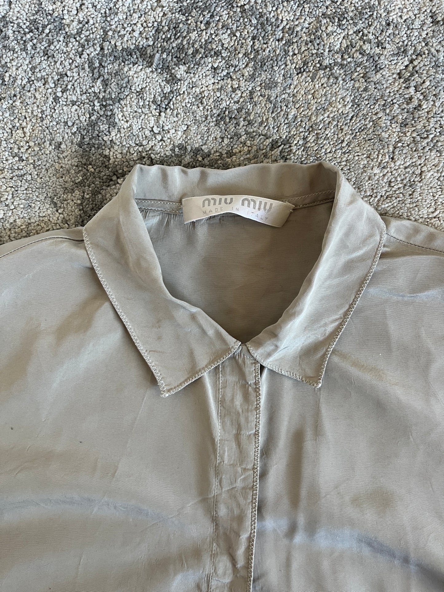 Miu Miu SS1999 silk & acetate shirt