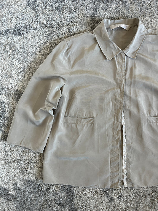 Miu Miu SS1999 silk & acetate shirt
