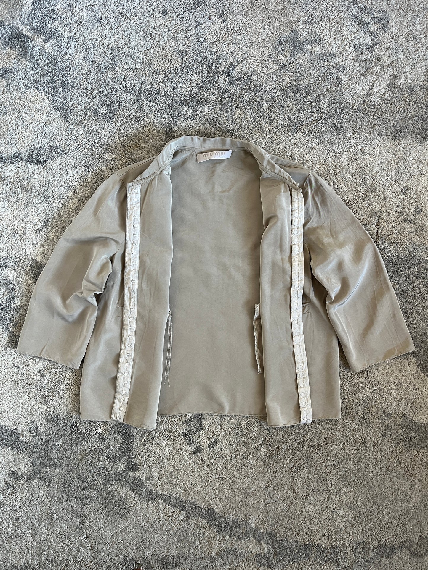Miu Miu SS1999 silk & acetate shirt