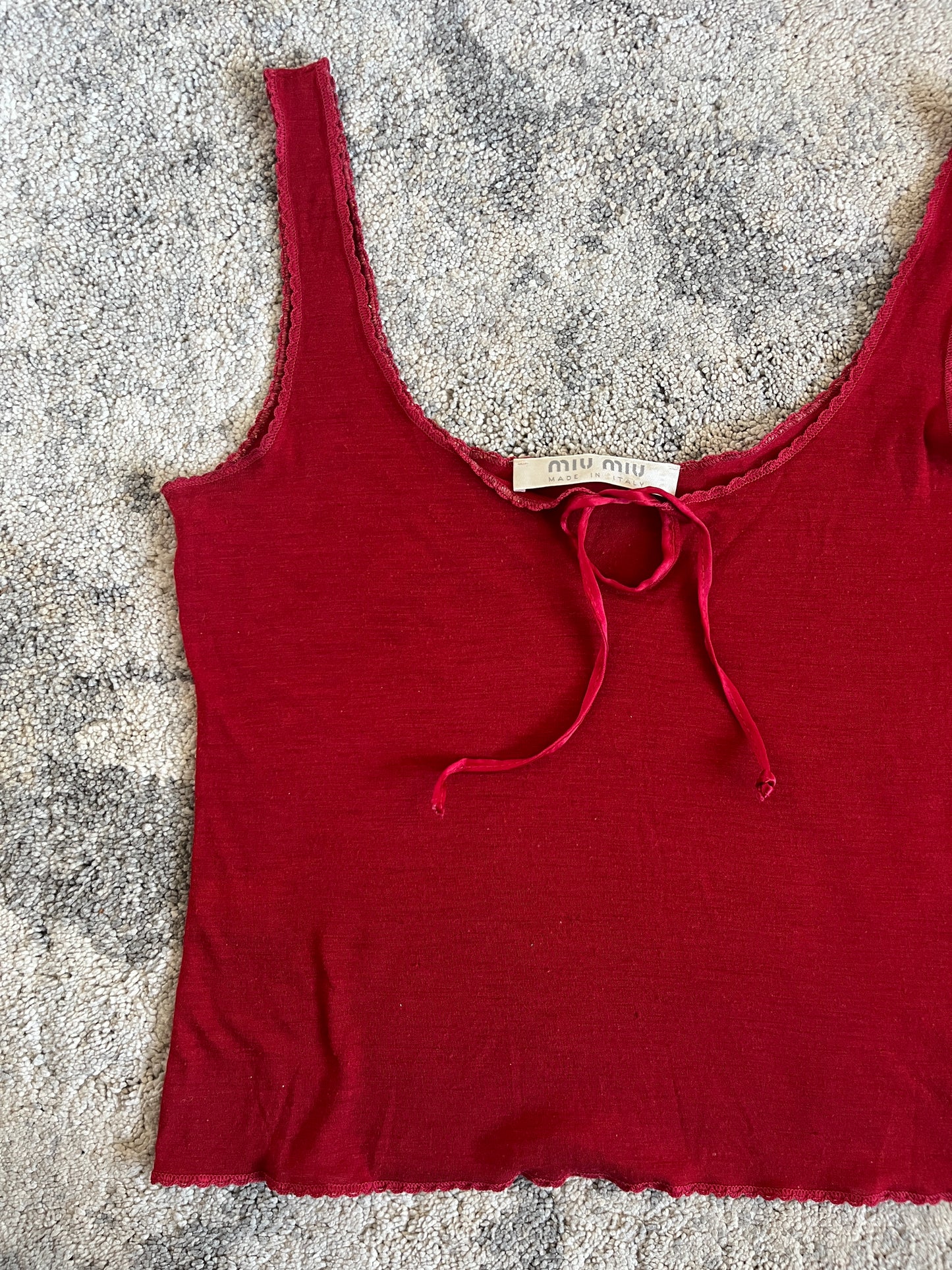Miu Miu 1990's wool tank top