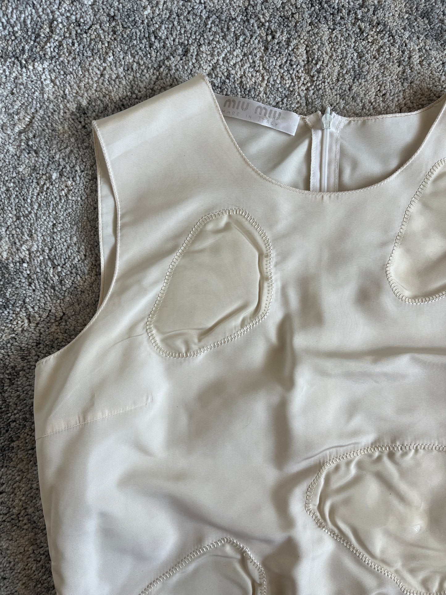 Miu Miu FW1998 nylon patches tank top