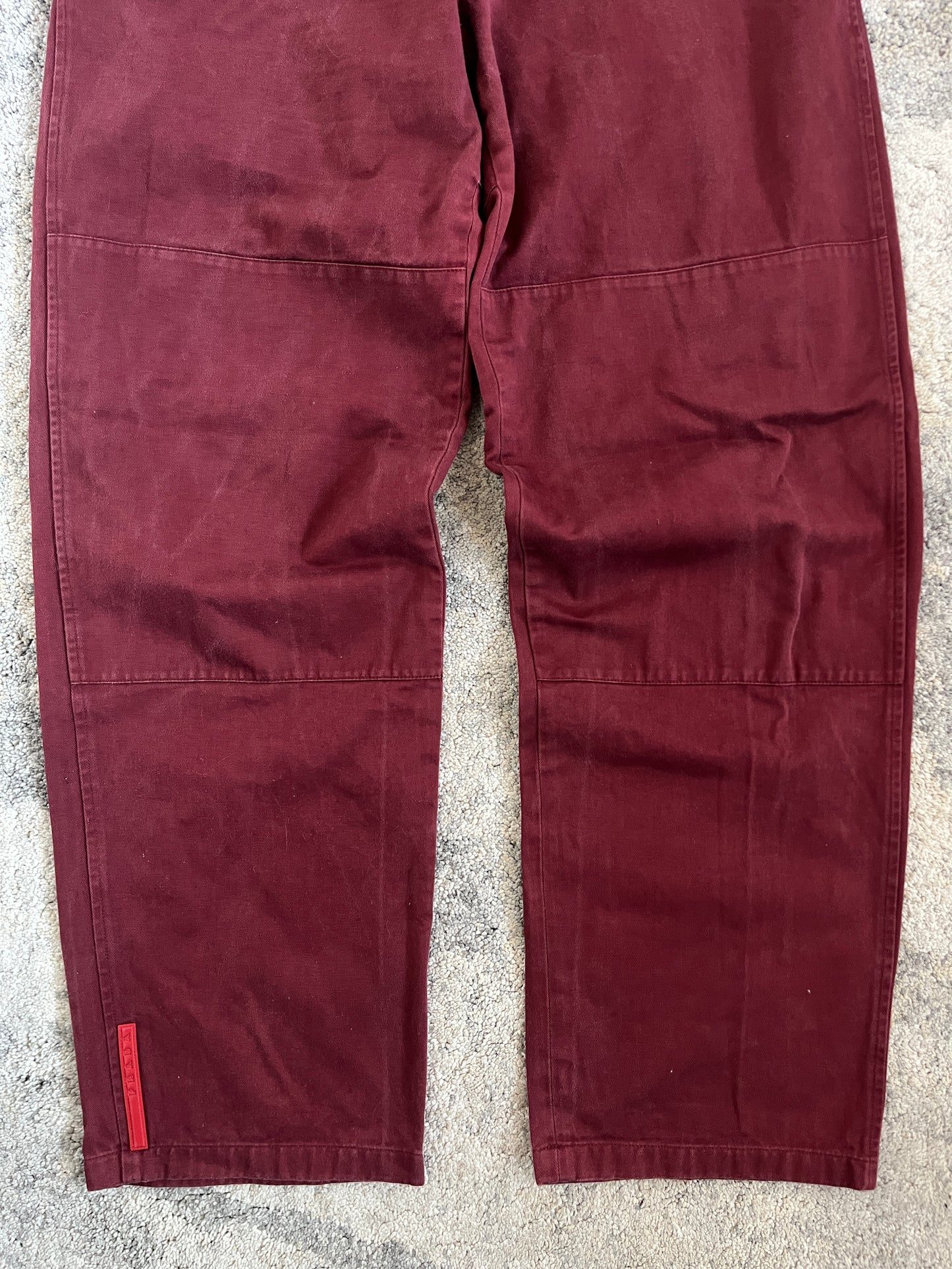 Prada SS1999 double knee cotton pant
