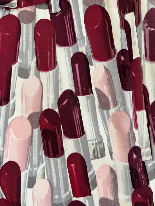Prada SS2000 silk & nylon lipstick pants