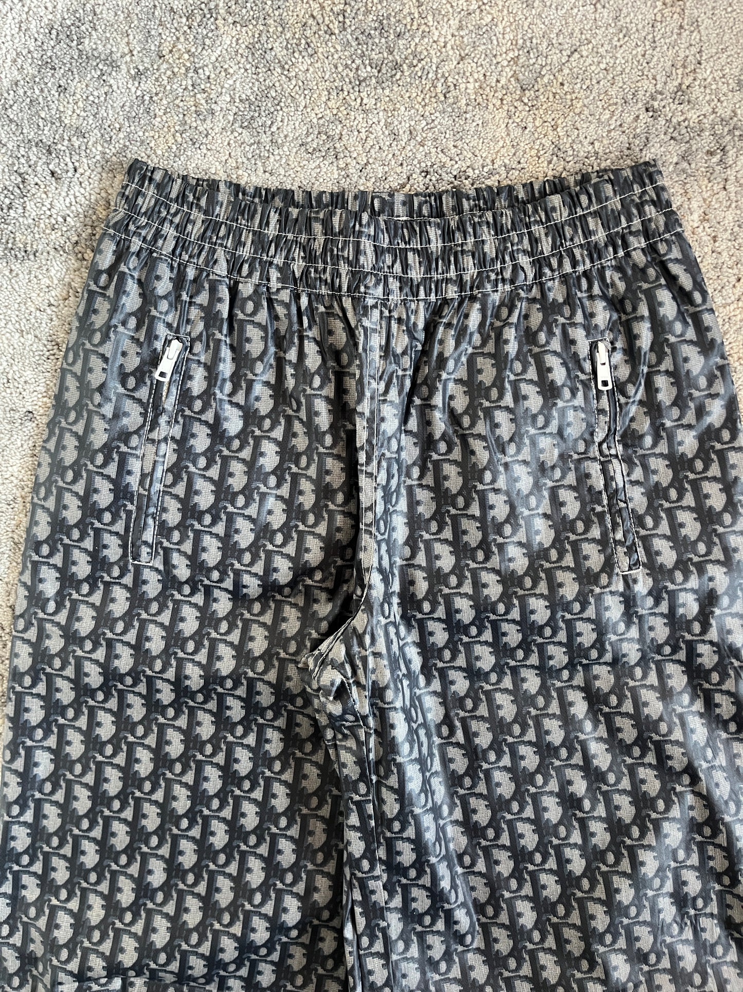 Christian Dior SS2002 monogram nylon pants