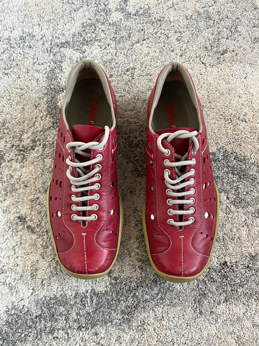 Prada SS1999 perfored leather trainers