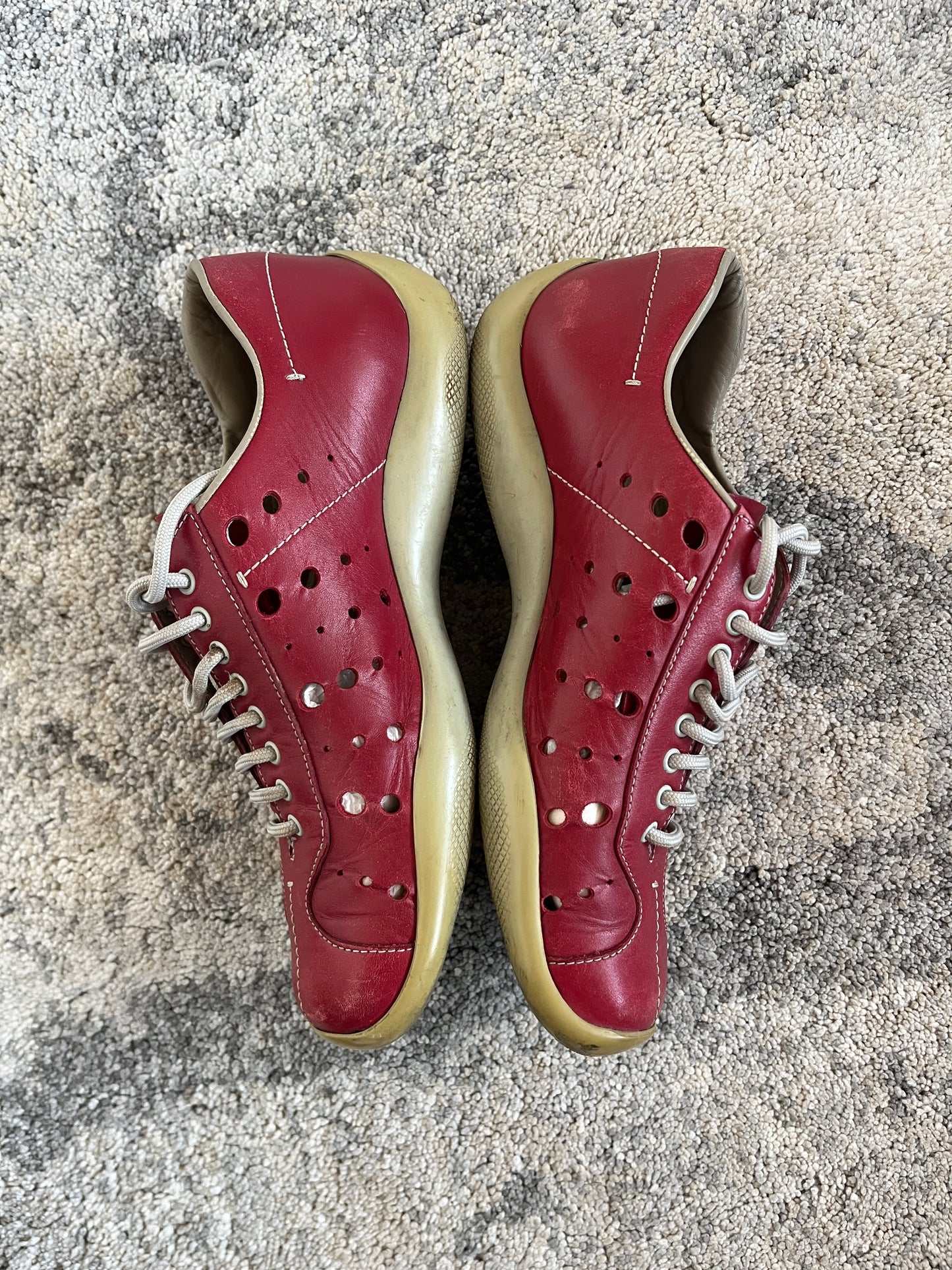 Prada SS1999 perfored leather trainers