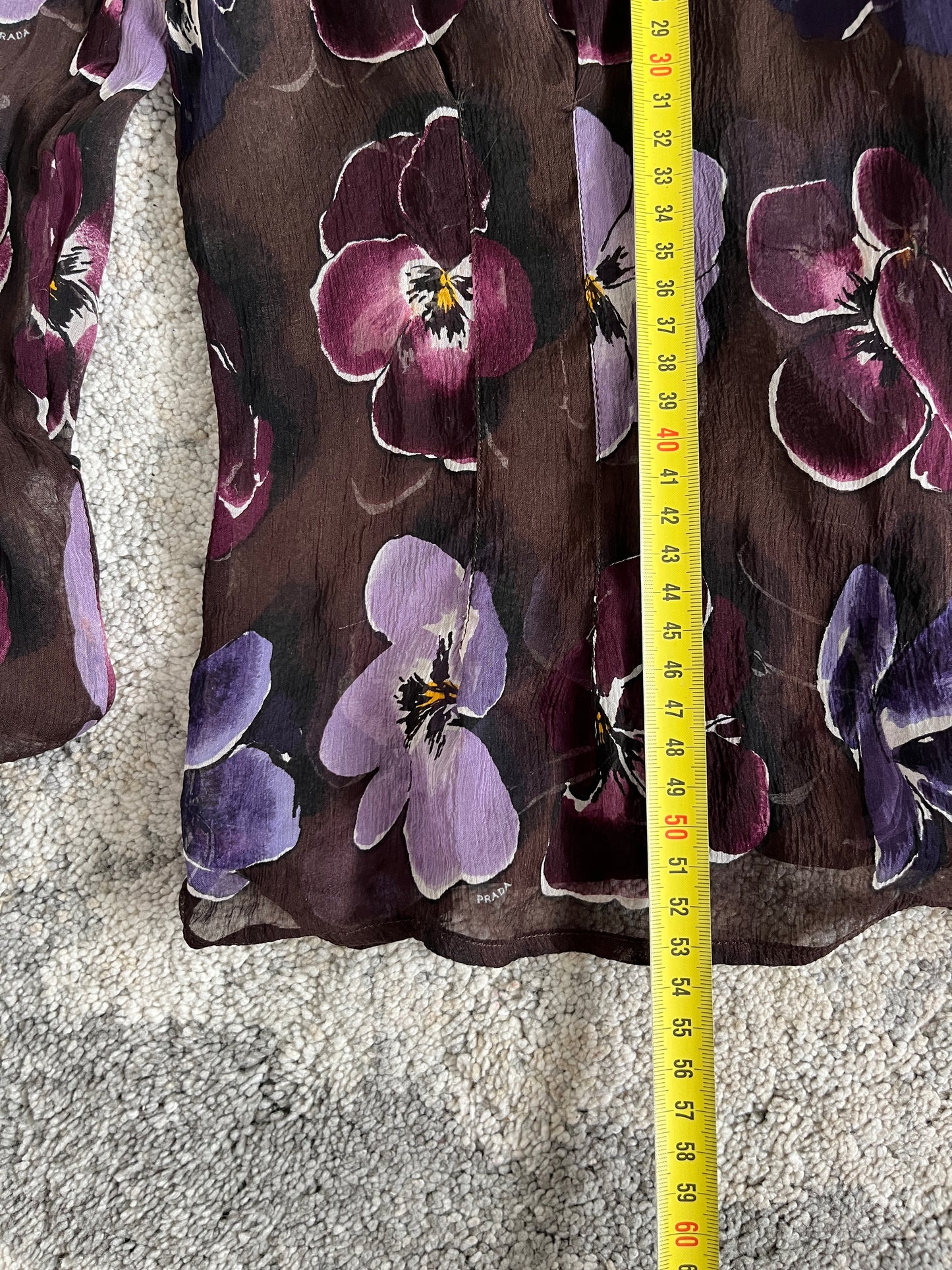 Prada FW2000 silk flowers shirt