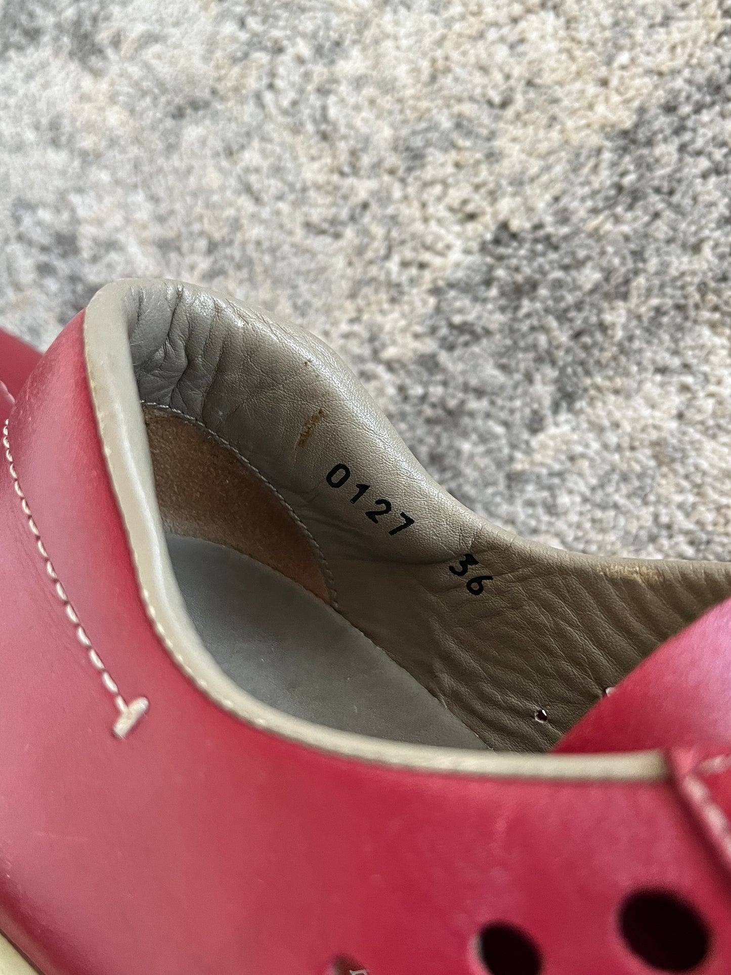Prada SS1999 perfored leather trainers