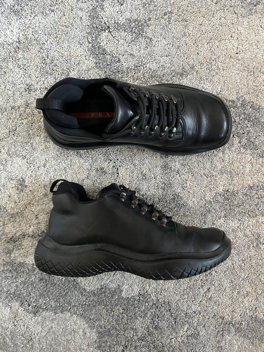 Prada FW1999 hiking shoes with vibram soles