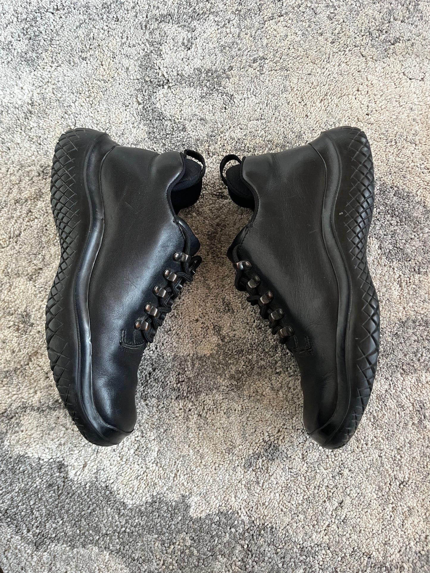Prada FW1999 hiking shoes with vibram soles
