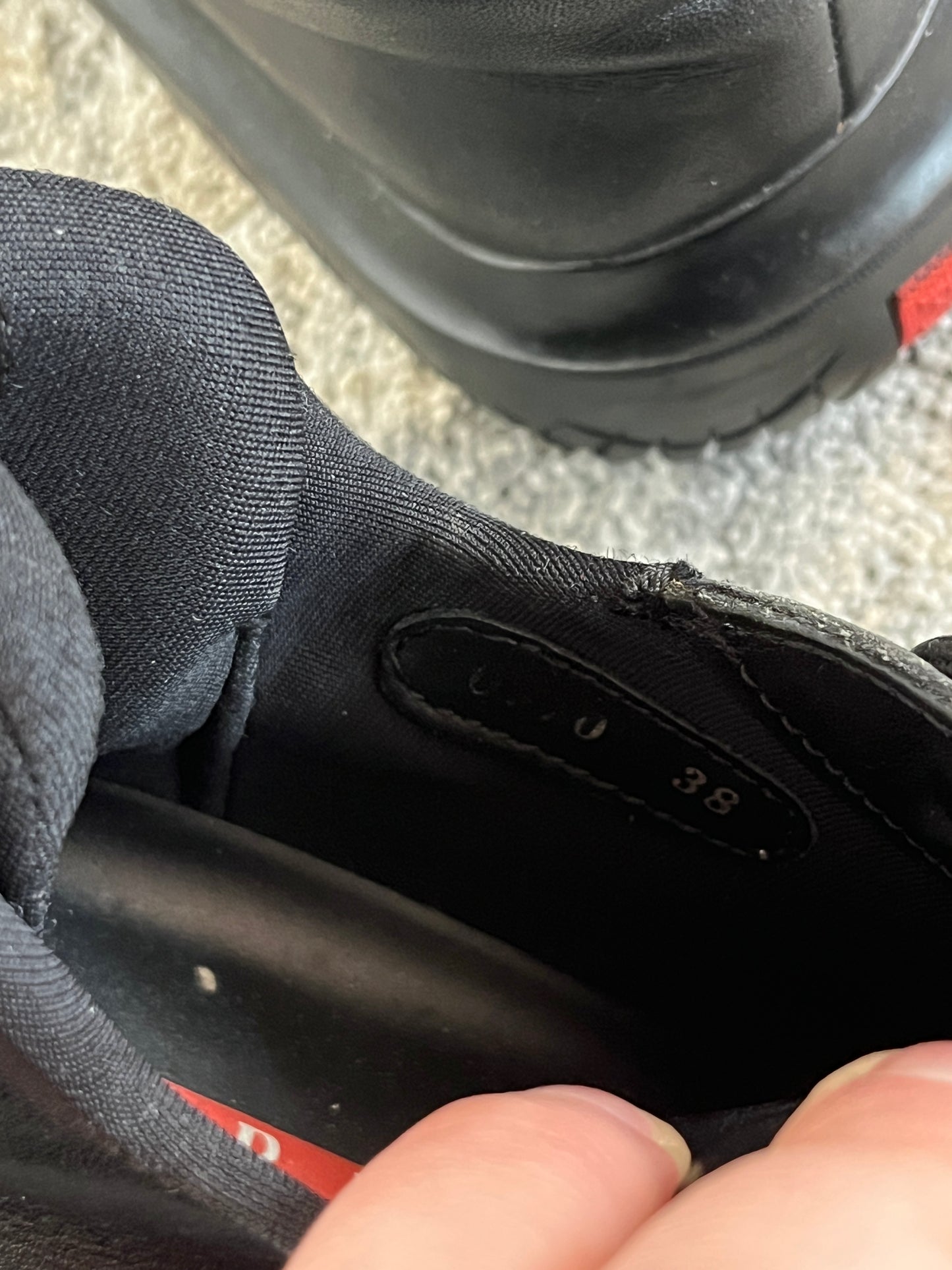 Prada FW1999 hiking shoes with vibram soles