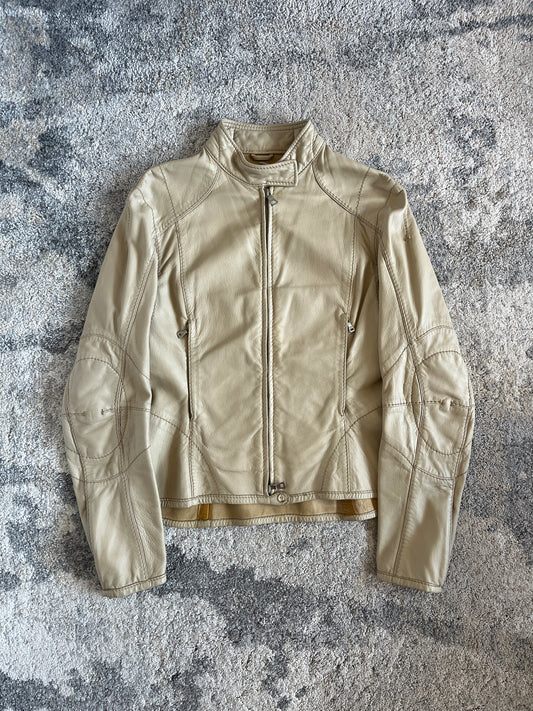 Prada  SS2000 leather motor bike jacket
