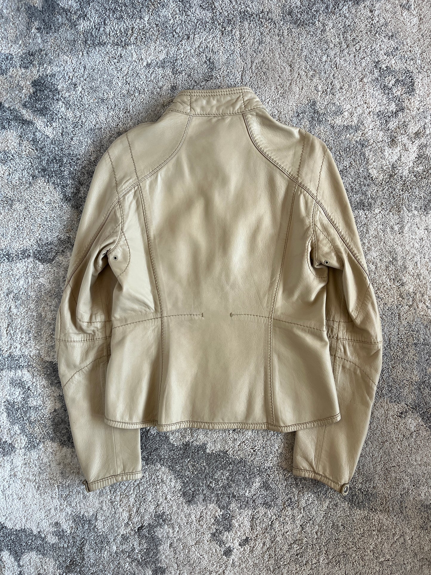Prada SS2000 leather motor bike jacket