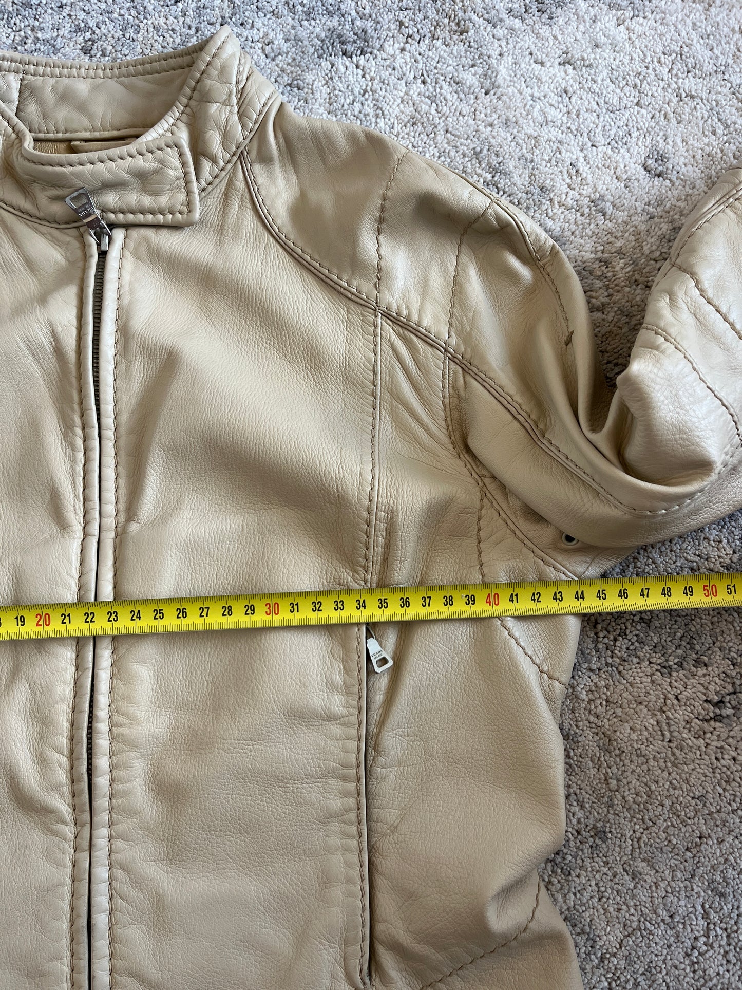 Prada SS2000 leather motor bike jacket