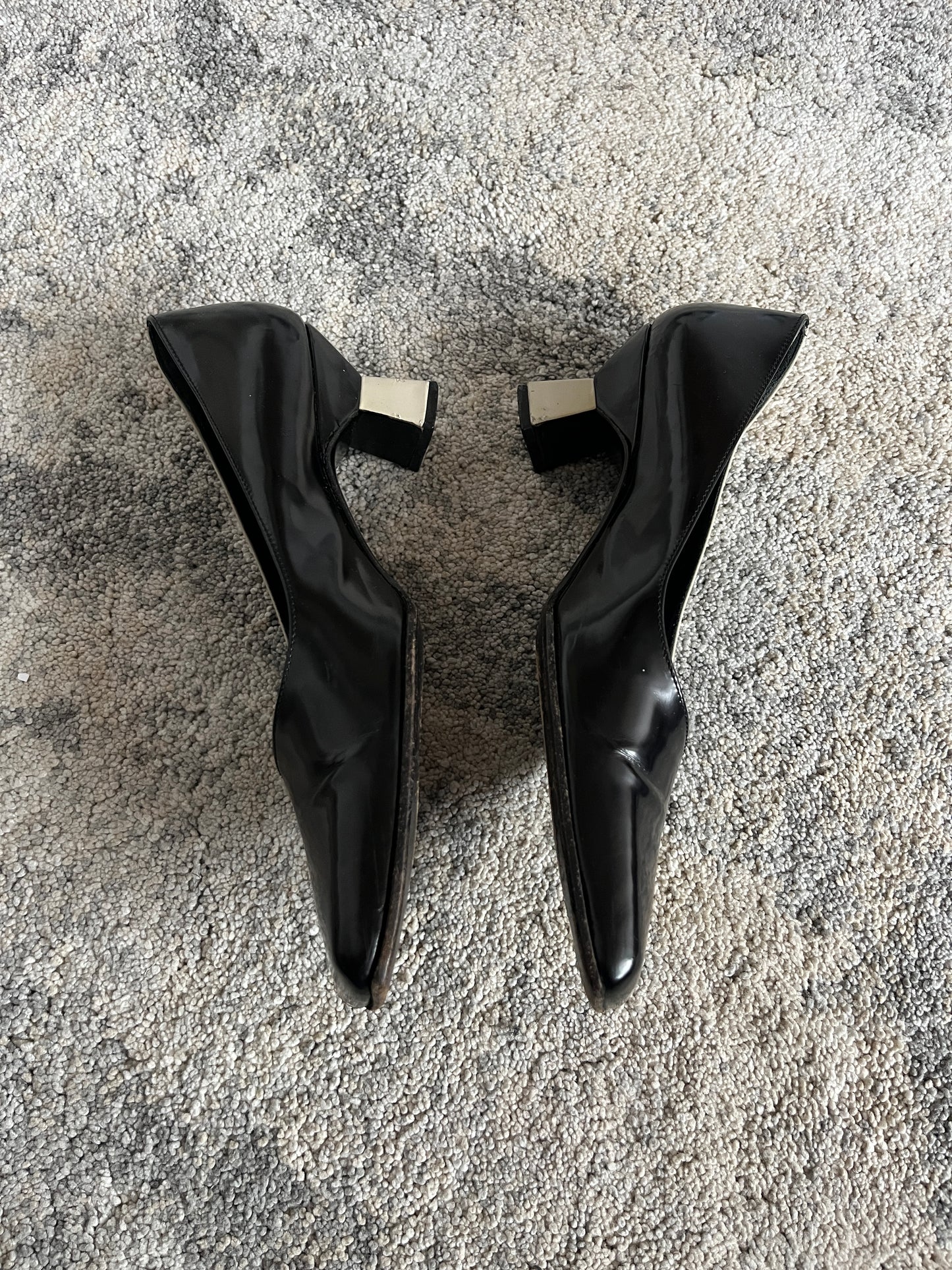 Prada SS1997 square toe heels