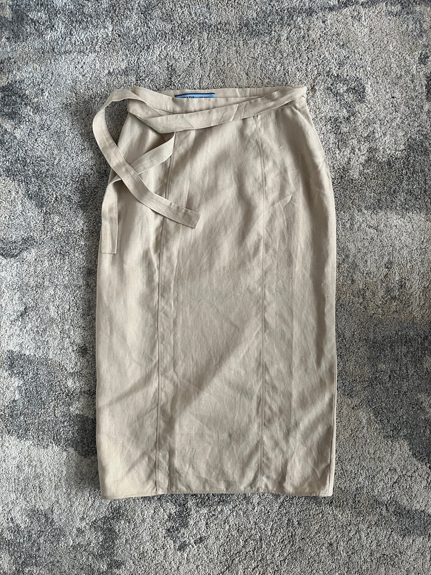Prada SS1993 cotton wallet skirt