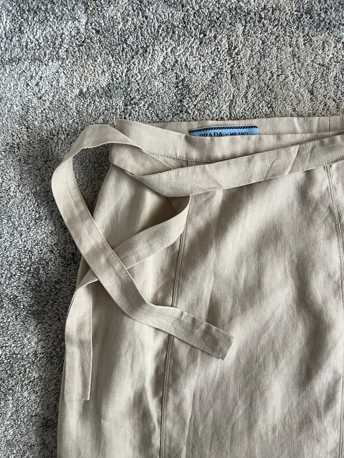 Prada SS1993 cotton wallet skirt
