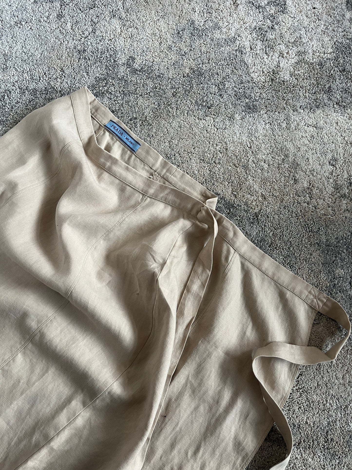 Prada SS1993 cotton wallet skirt