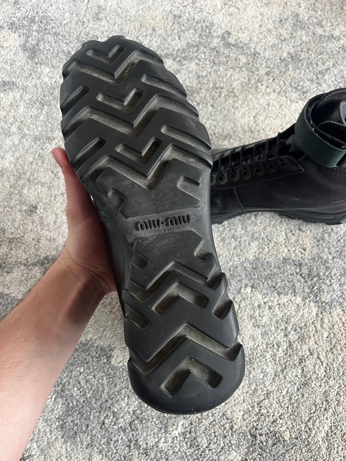 Miu Miu 2001 high velcro trainers